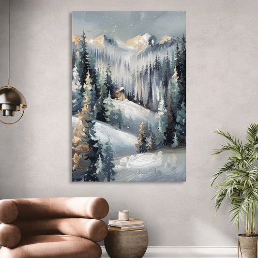Vail Winter Wonderland Living Room - Canvas Wall Art