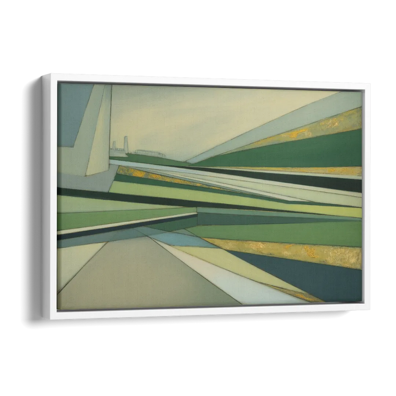 Vake Park Serenity Side - White Canvas Wall Art