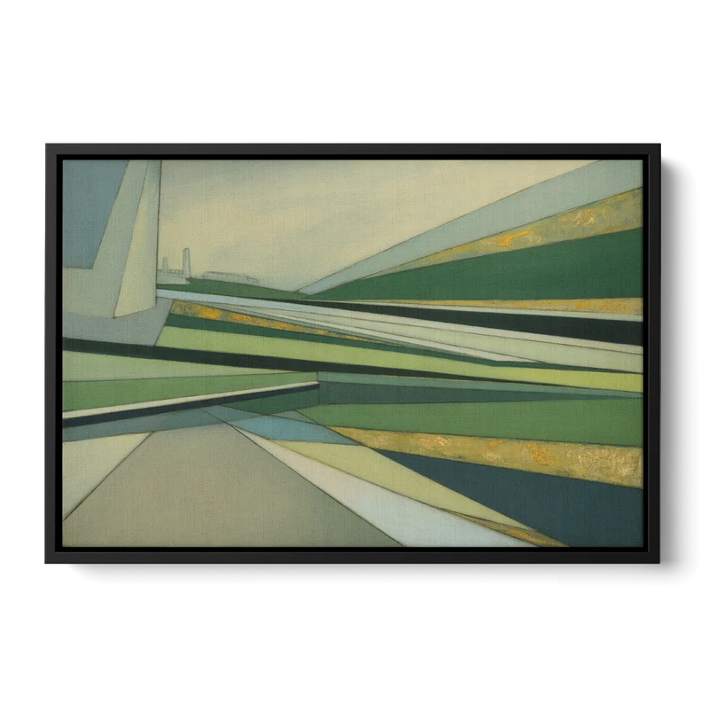 Vake Park Serenity Front - Black Canvas Wall Art