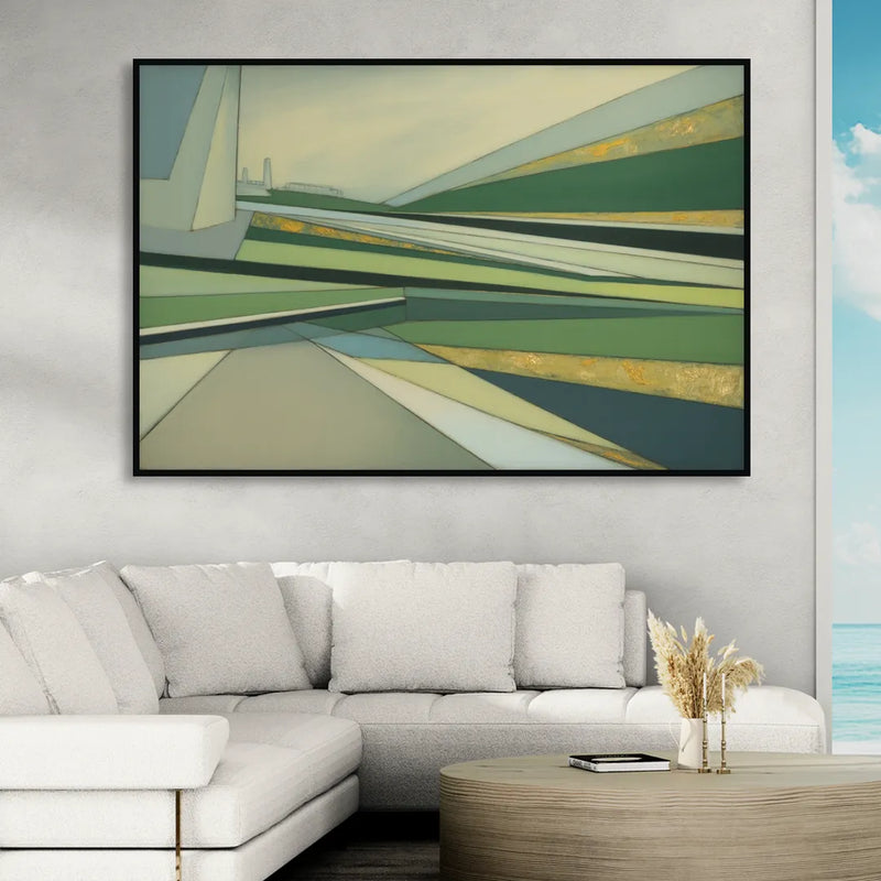 Vake Park Serenity Sitting Room - Black Canvas Wall Art