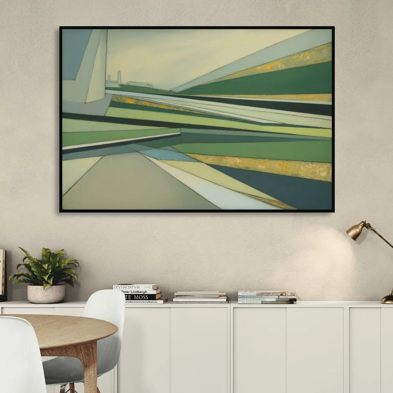 Vake Park Serenity Living Room - Black Canvas Wall Art