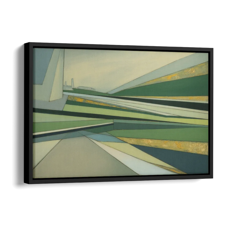 Vake Park Serenity Side - Black Canvas Wall Art