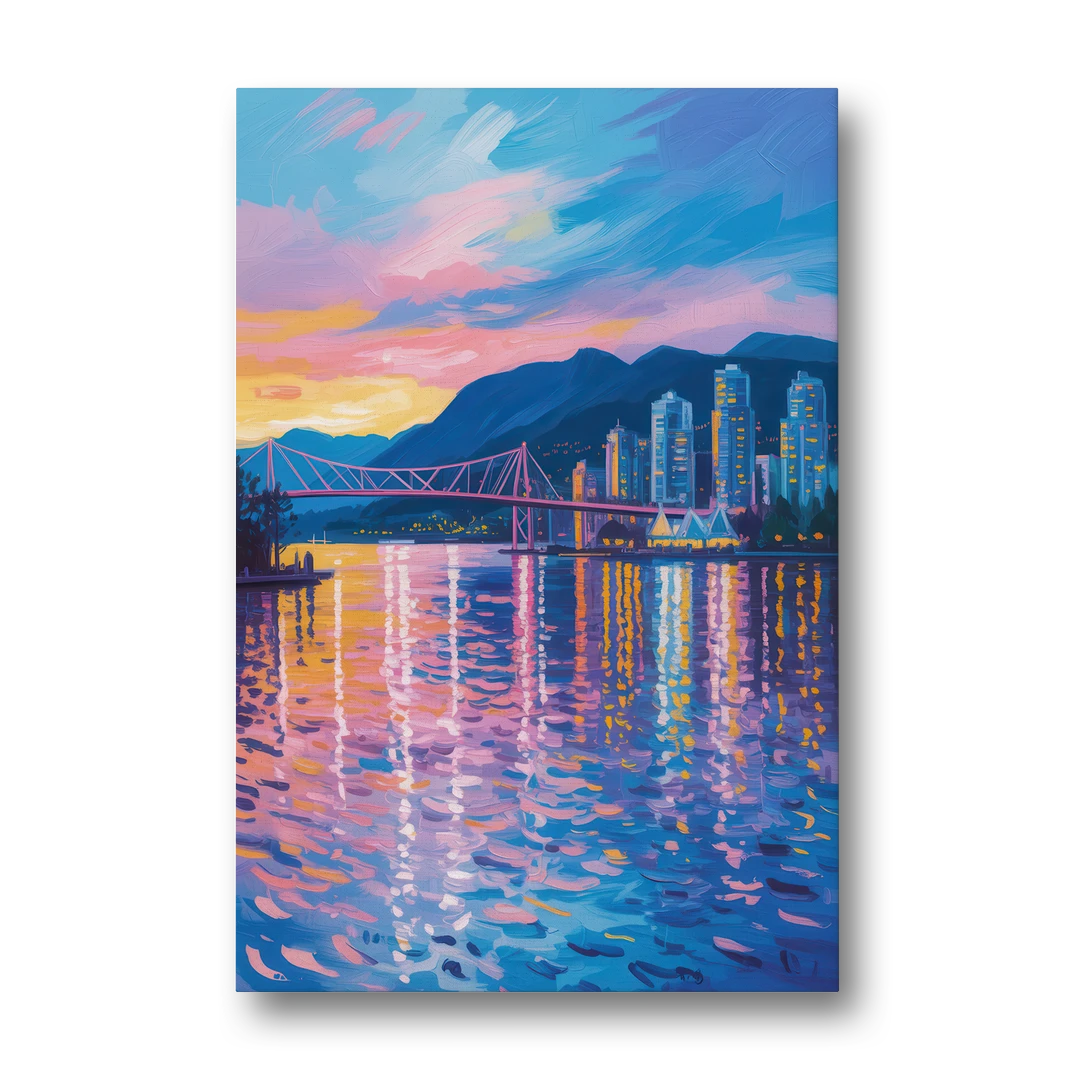 Vancouver Burrard Inlet - Canvas Wall Art - Front