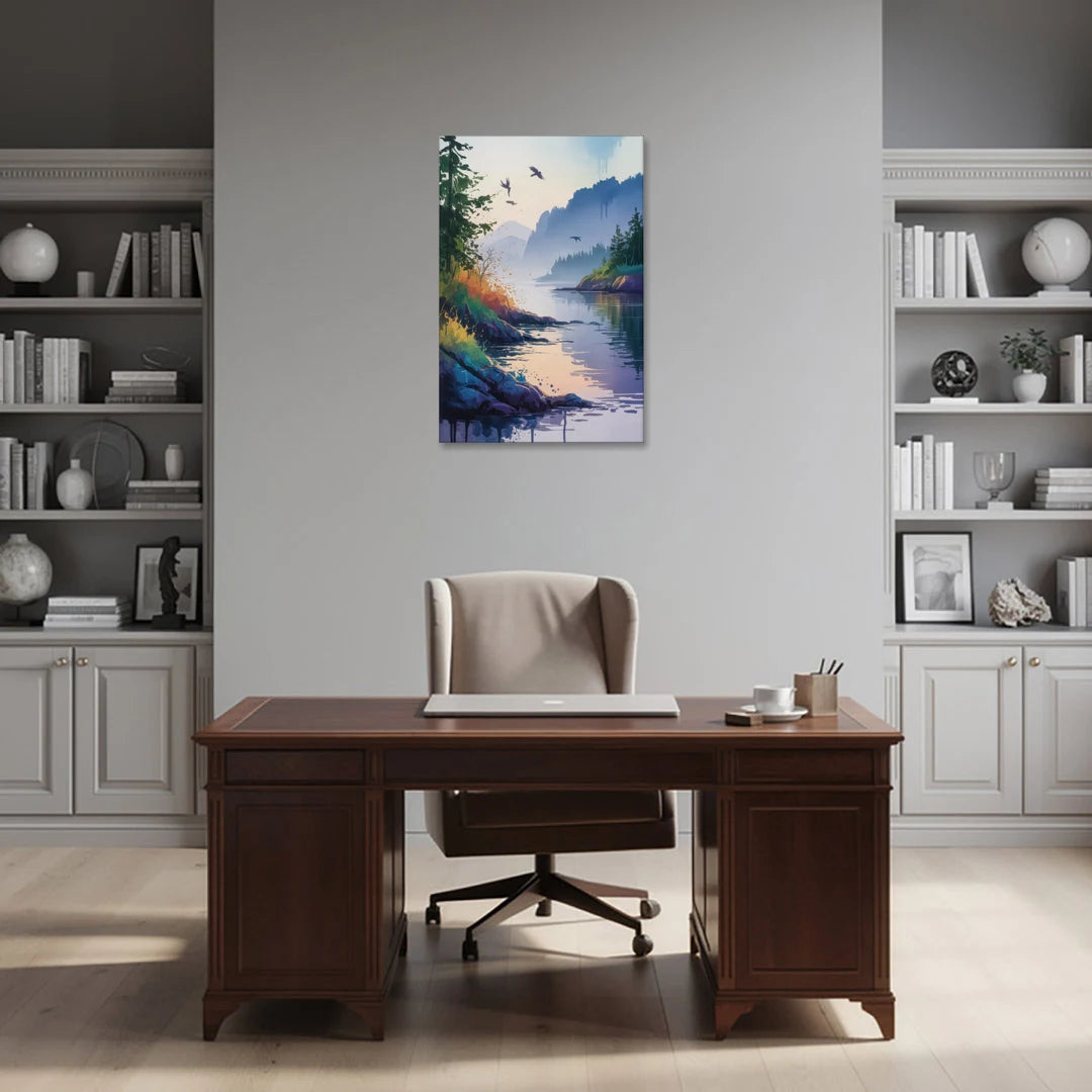 Vancouver Island Mist - Canvas Wall Art - Office - 24x36