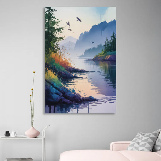 Vancouver Island Mist Living Room - Canvas Wall Art