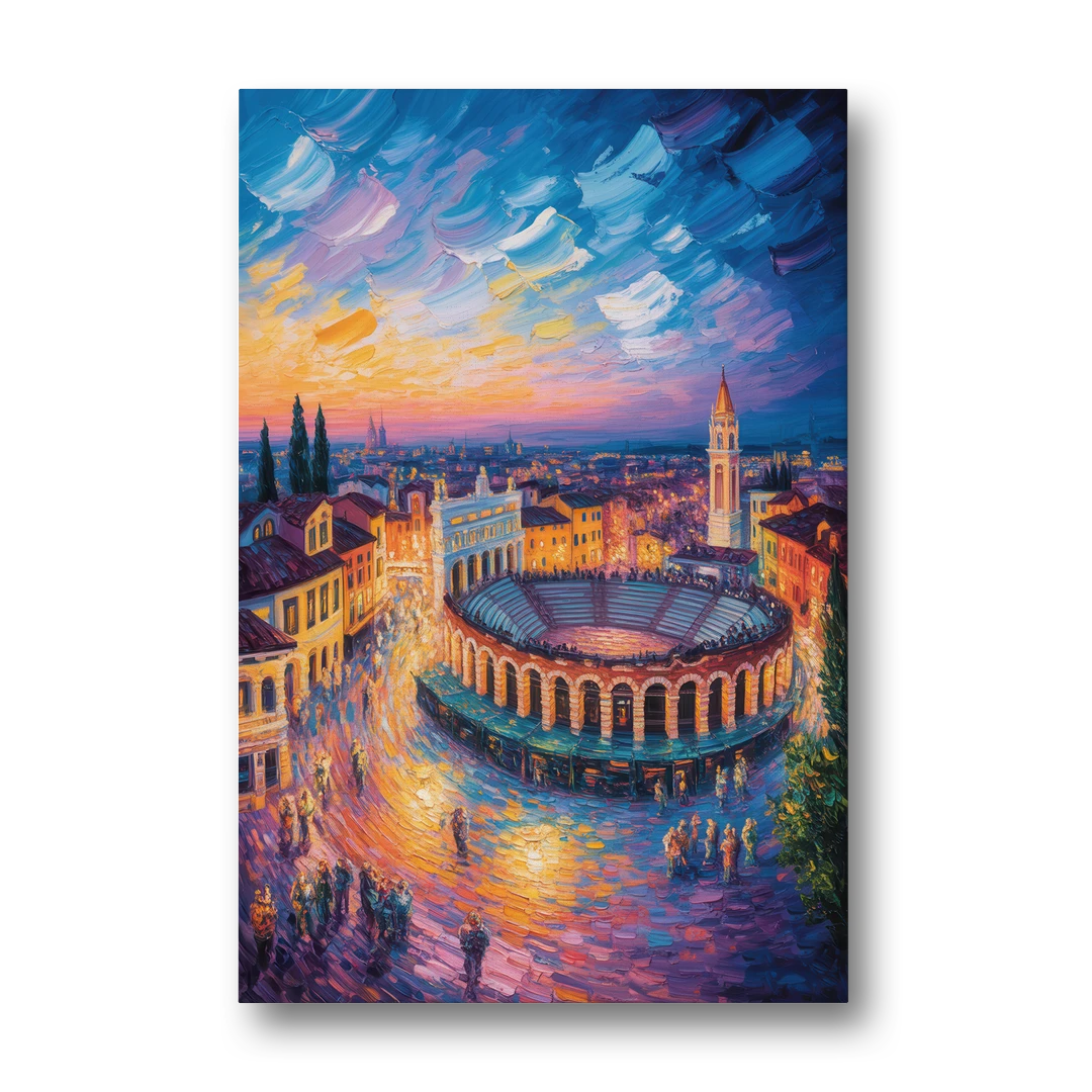 Verona's Roman Theatre - Canvas Wall Art - Front