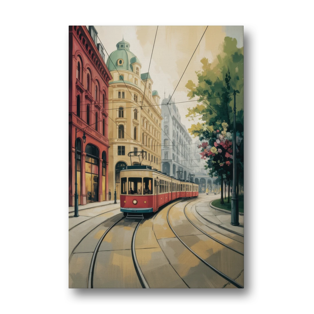 Vienna's Ringstrasse - Canvas Wall Art - Front