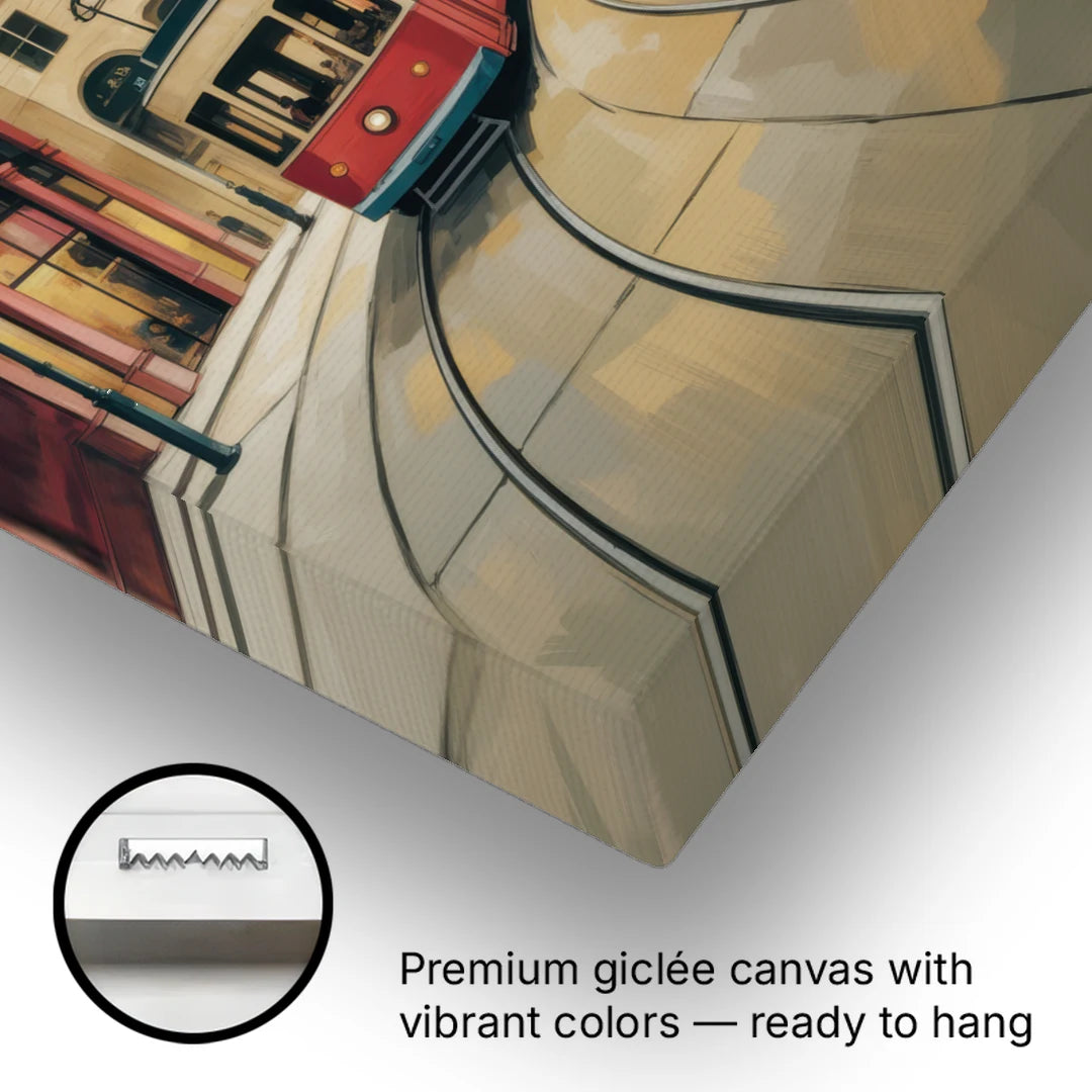 Vienna's Ringstrasse - Canvas Wall Art - Gallery Wrap Corner