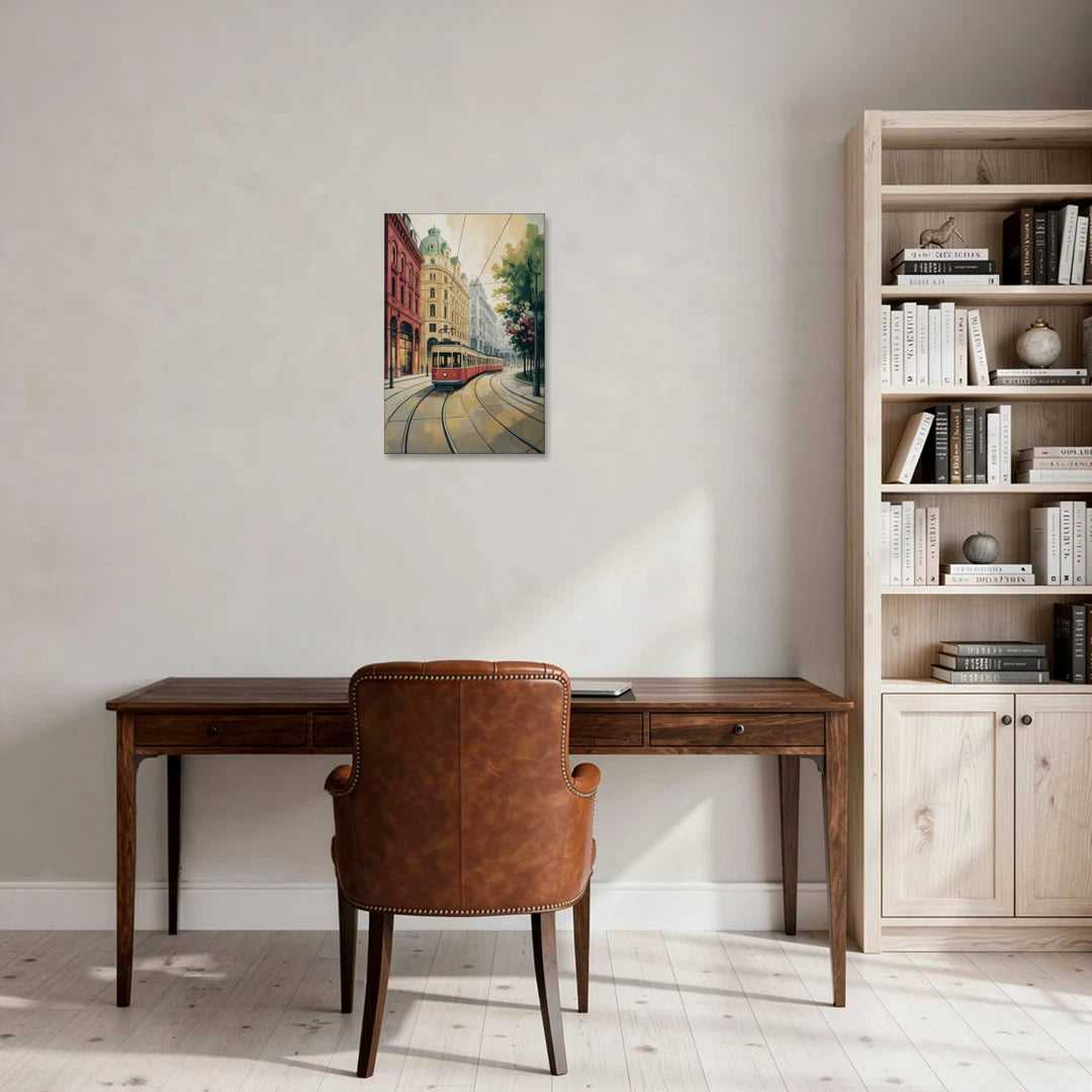 Vienna's Ringstrasse - Canvas Wall Art - Office - 16x24