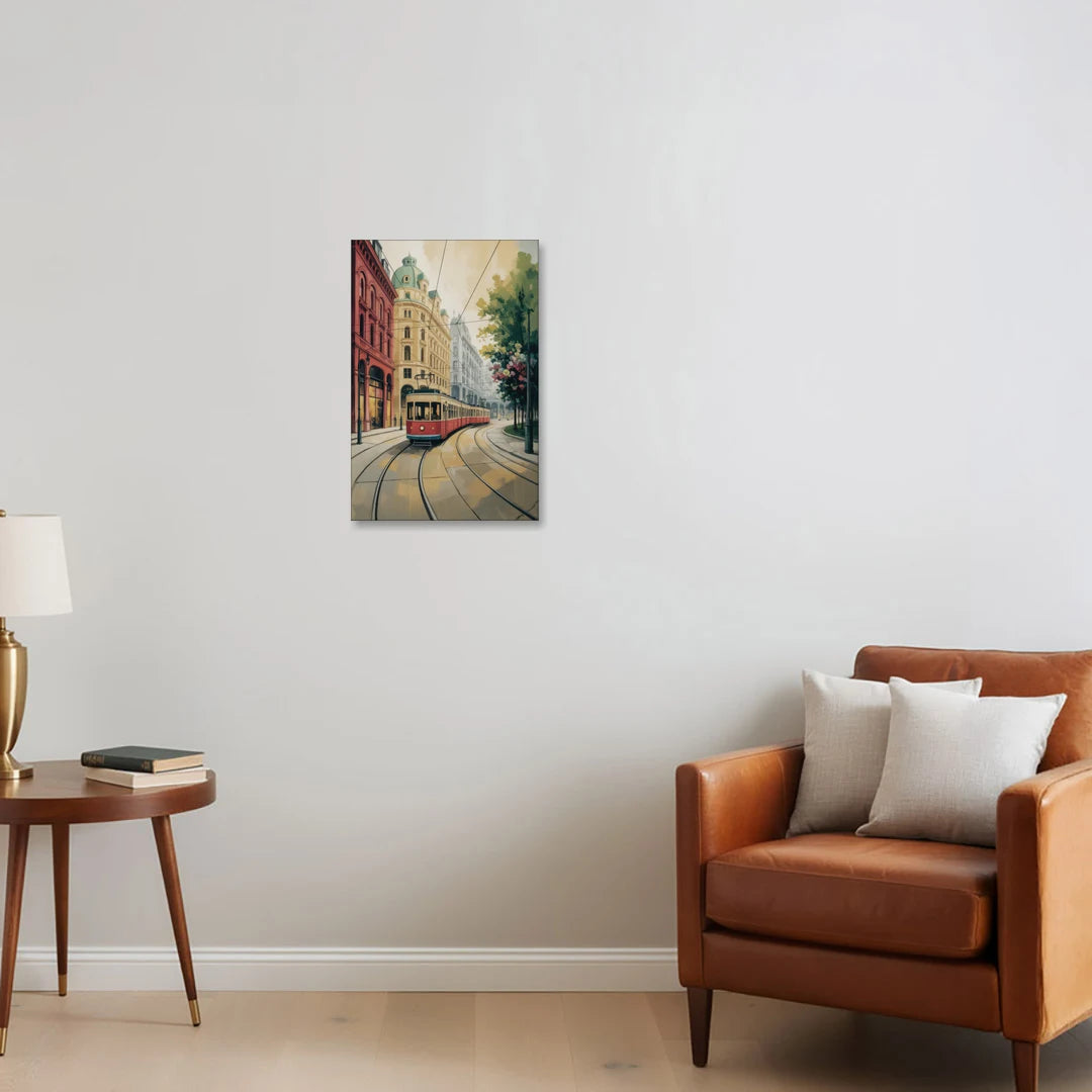 Vienna's Ringstrasse - Canvas Wall Art - Sofa - 16x24