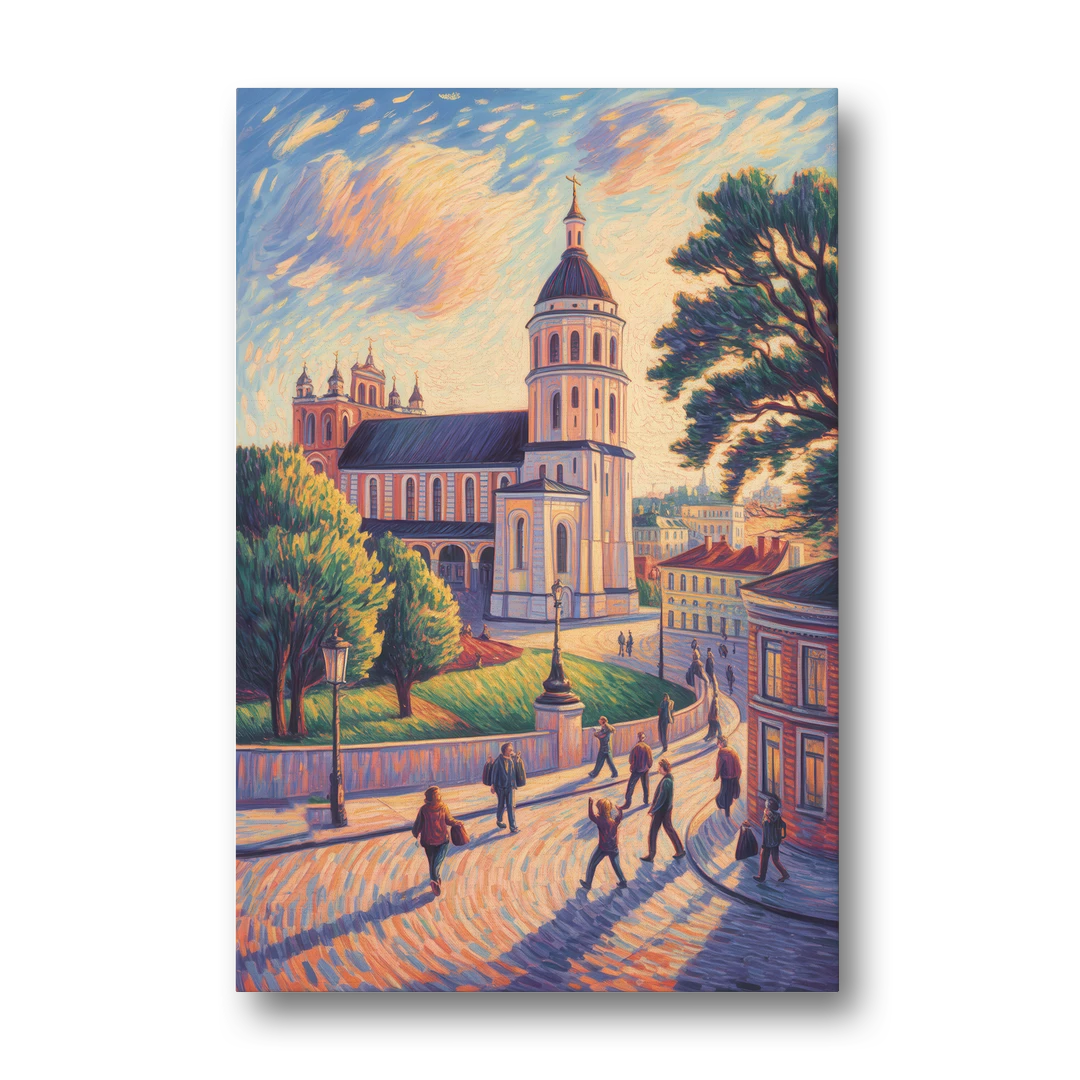 Vilnius Cathedral - Canvas Wall Art - Front