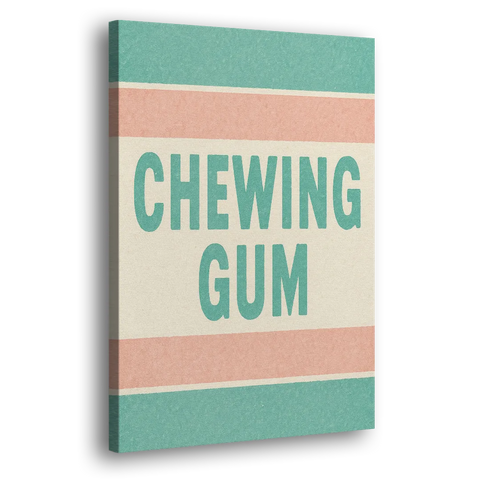 Vintage Chewing Gum - Canvas Wall Art
