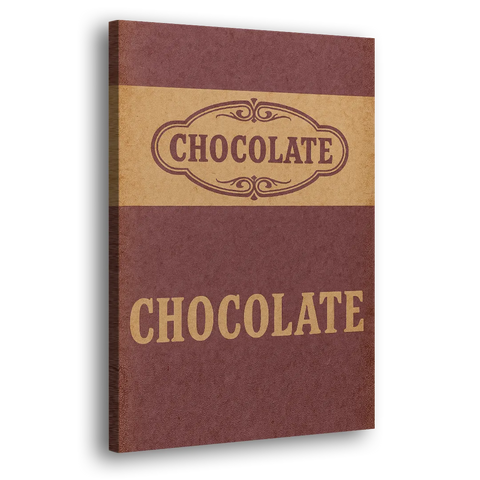 Vintage Chocolate Bar - Canvas Wall Art