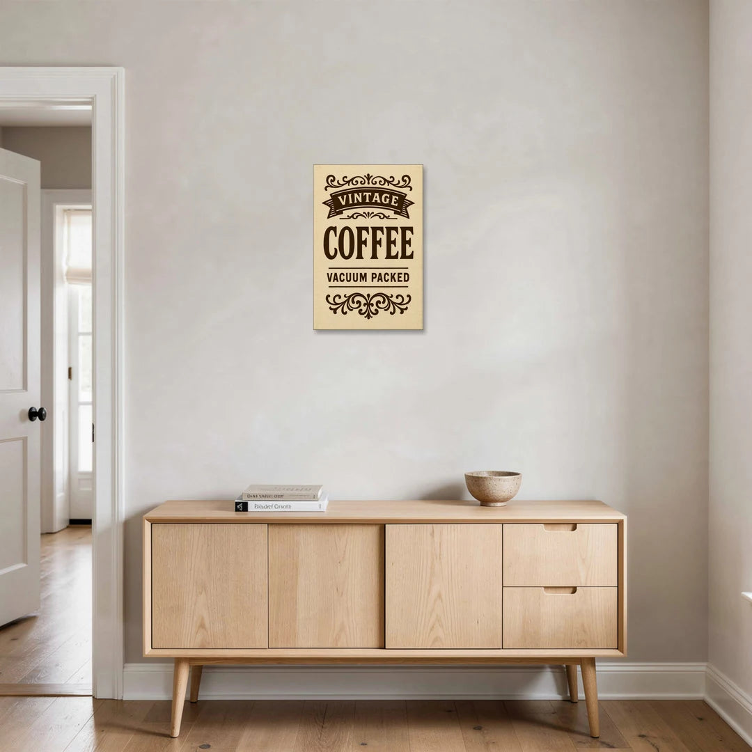 Vintage Coffee Vacuum Packed - Canvas Wall Art - Coffee Table - 16x24