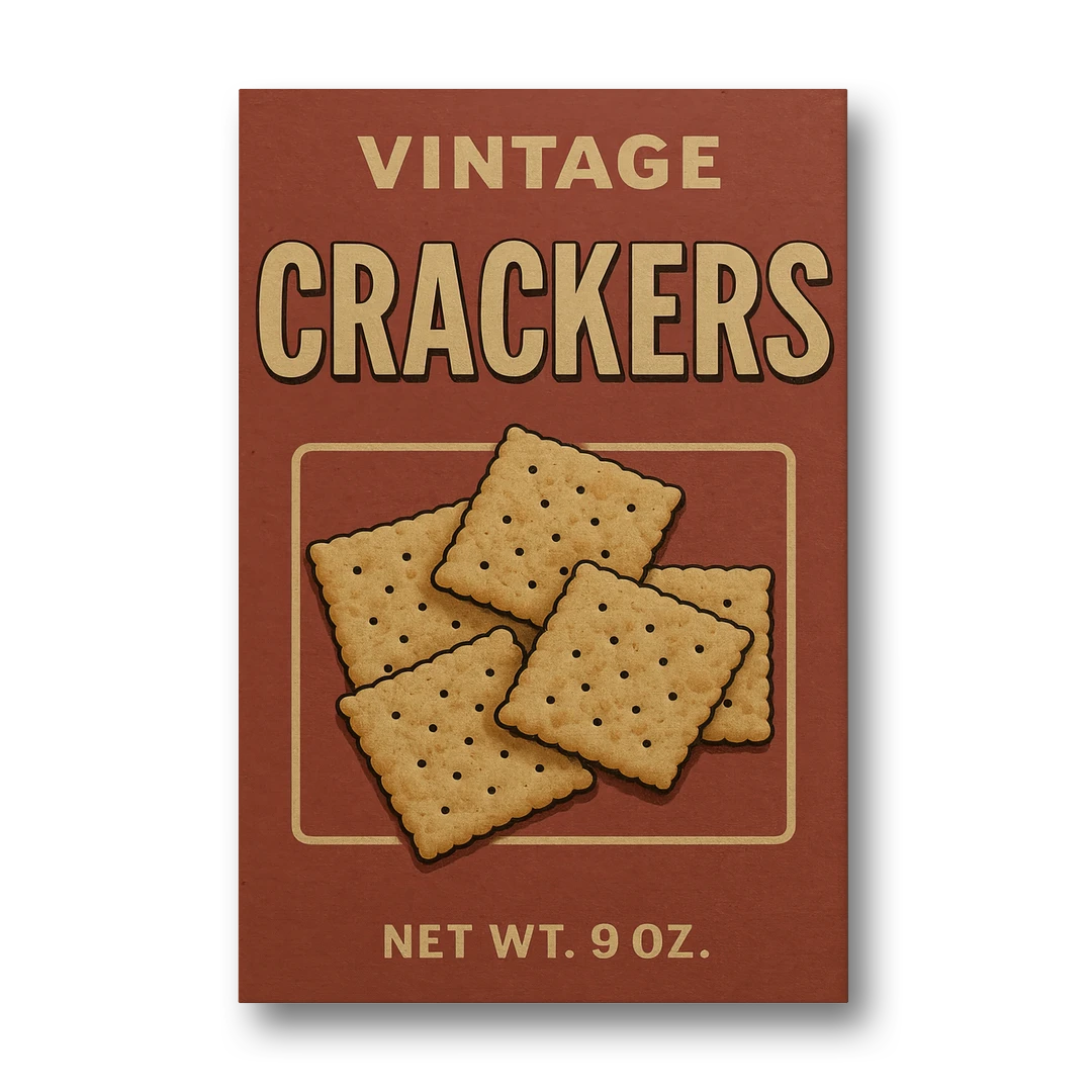 Vintage Crackers - Canvas Wall Art - Front