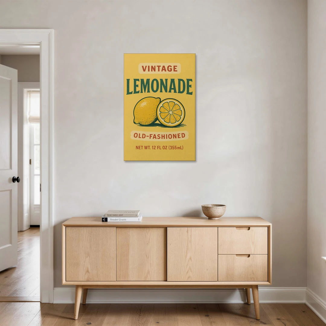 Vintage Old Fashioned Lemonade - Canvas Wall Art - Coffee Table - 24x36