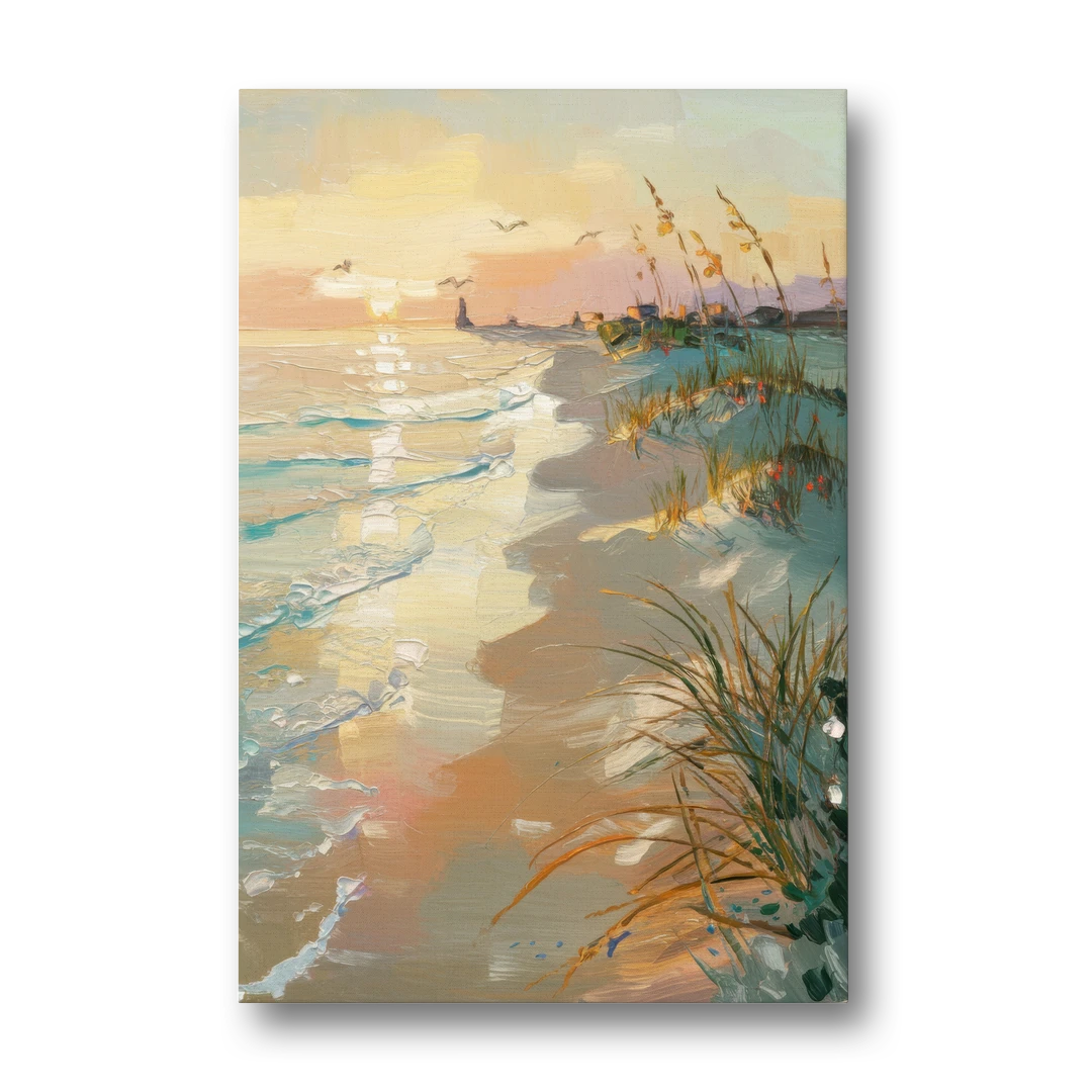 Virginia Beach Coastal Sunrise - Canvas Wall Art - Front