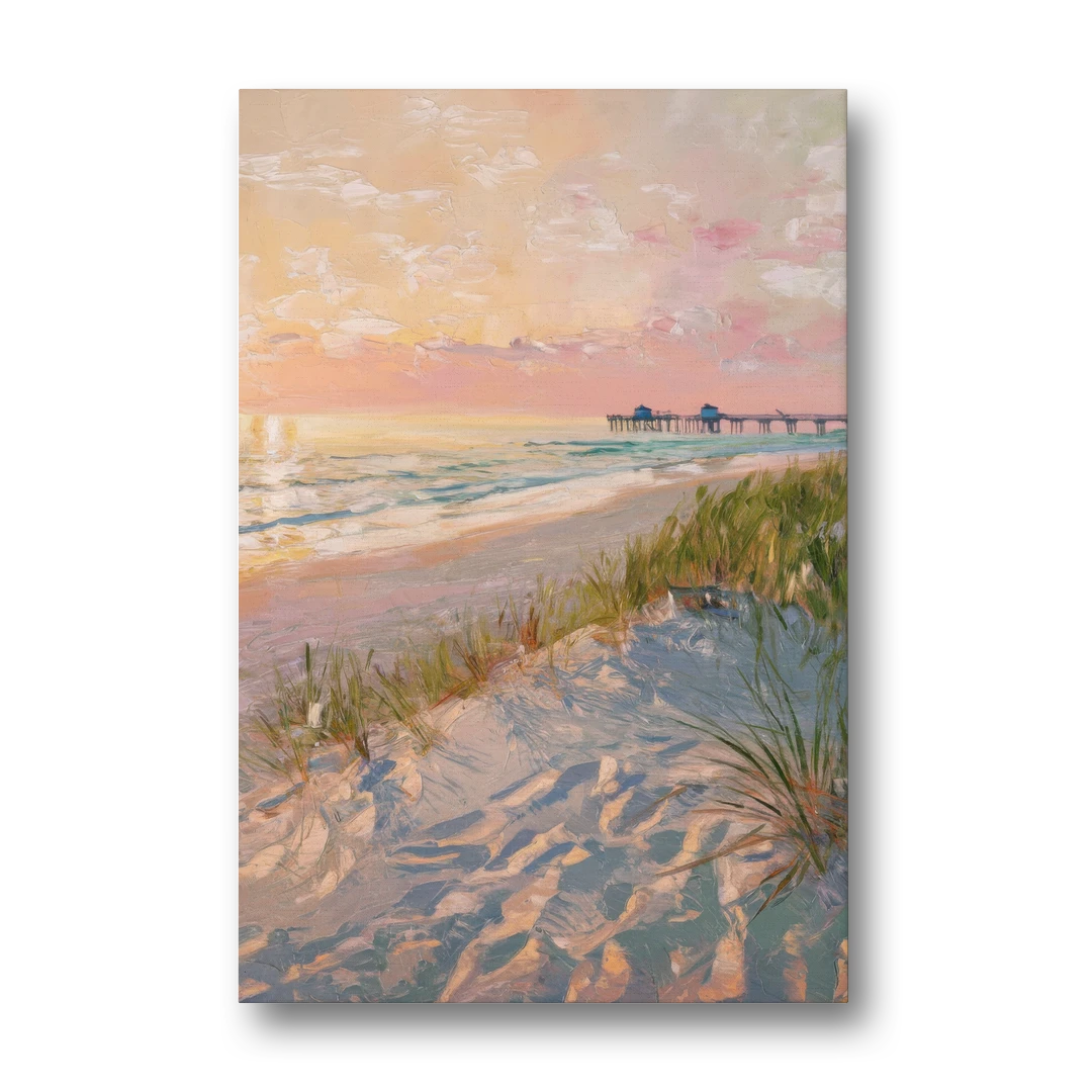 Virginia Beach Oceanfront Serenity - Canvas Wall Art - Front