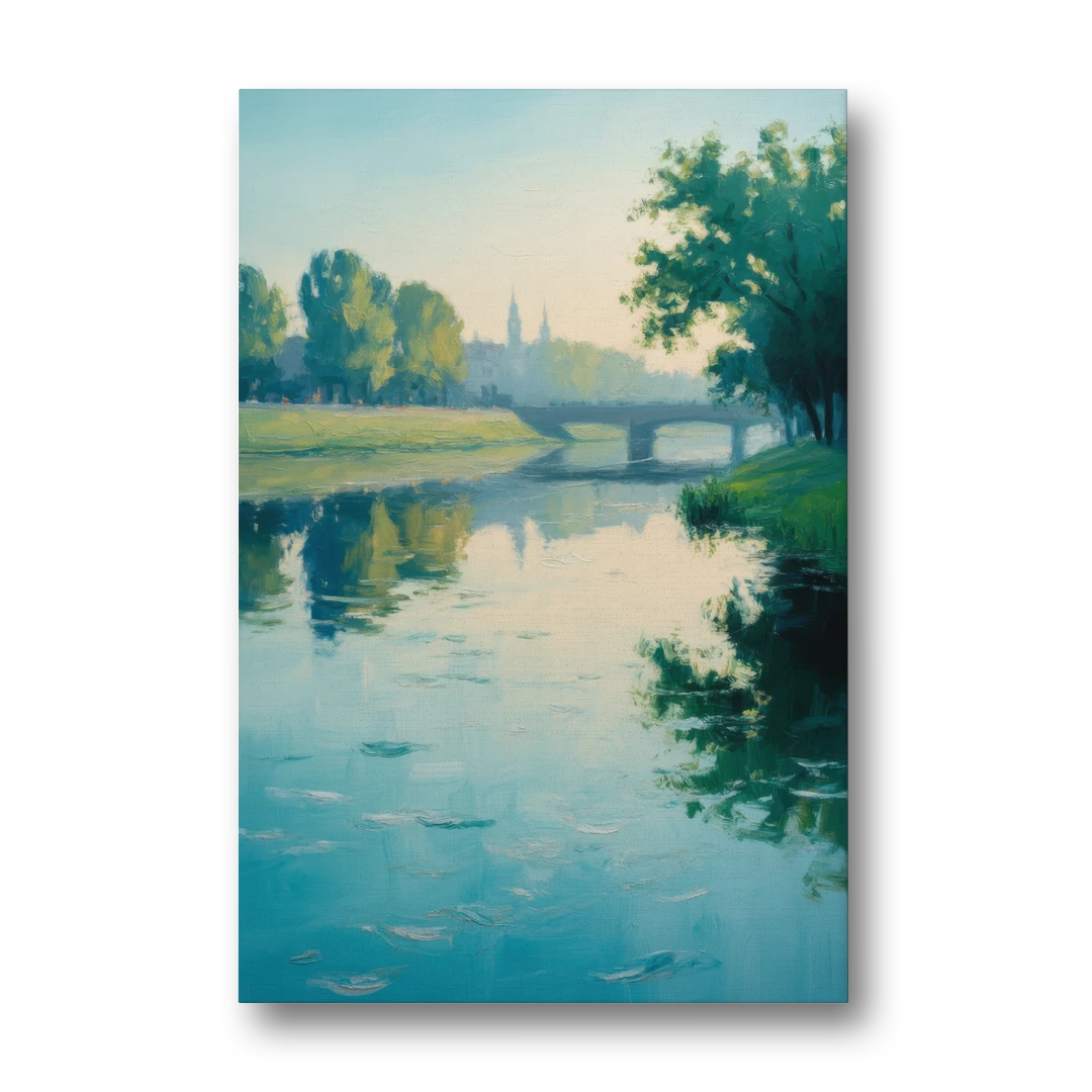 Vistula River Serenity - Canvas Wall Art - Front