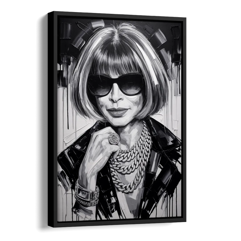 Vogue Soul 2.0 Side - Black Canvas Wall Art