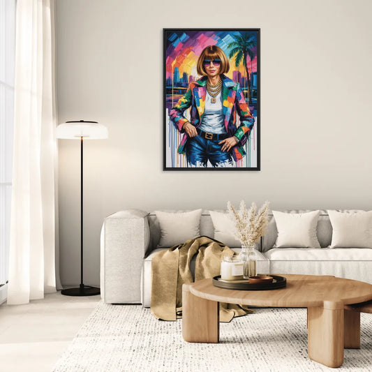 Vogue Soul - Living Room Black Frame Canvas