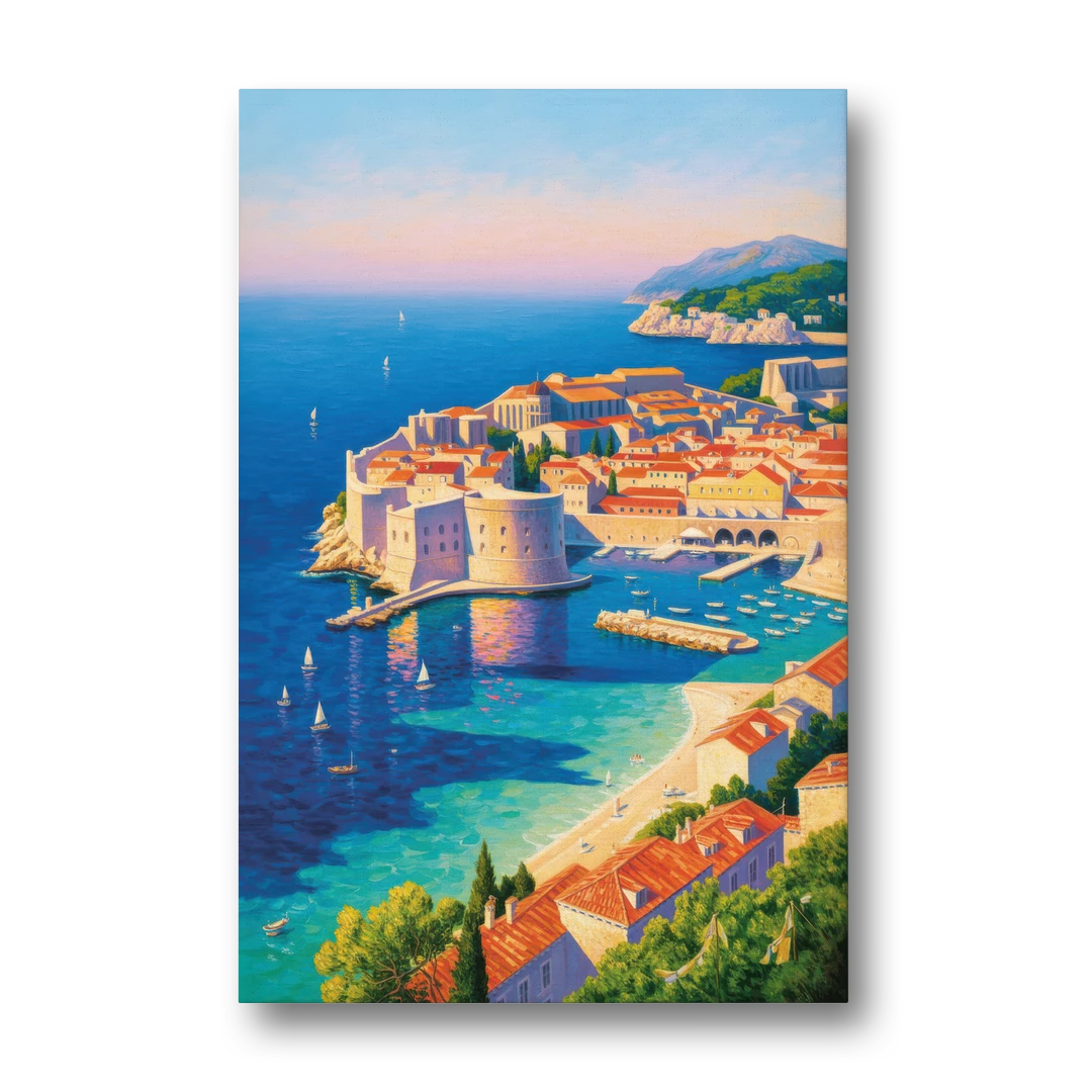 Walls of Dubrovnik - Canvas Wall Art - Front
