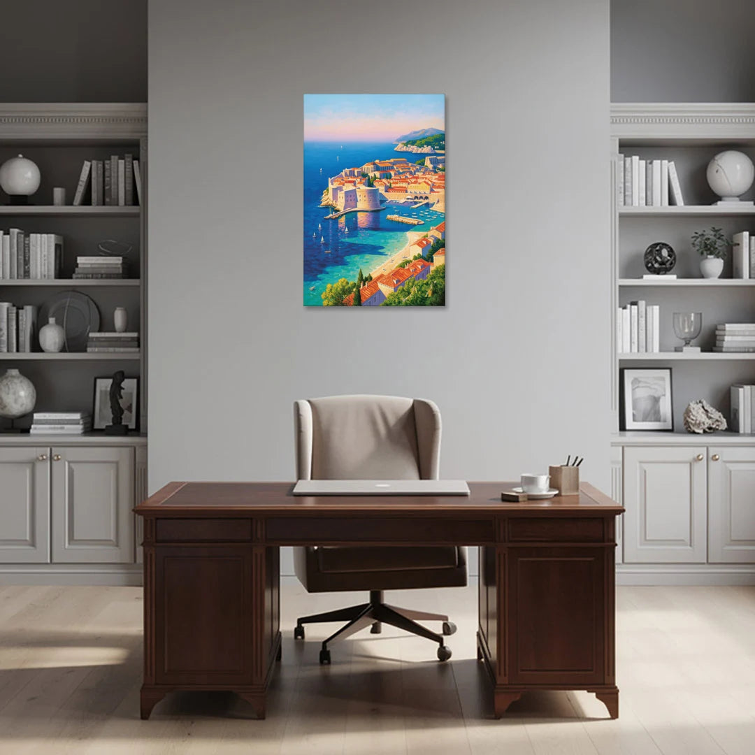 Walls of Dubrovnik - Canvas Wall Art - Office - 24x36