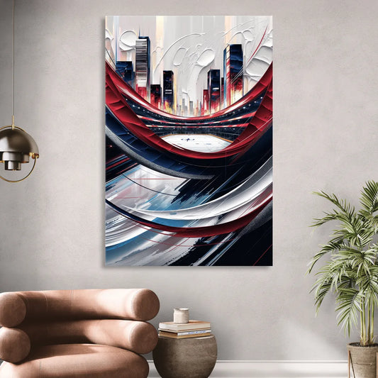 Washington Capitals Hockey Living Room - Canvas Wall Art