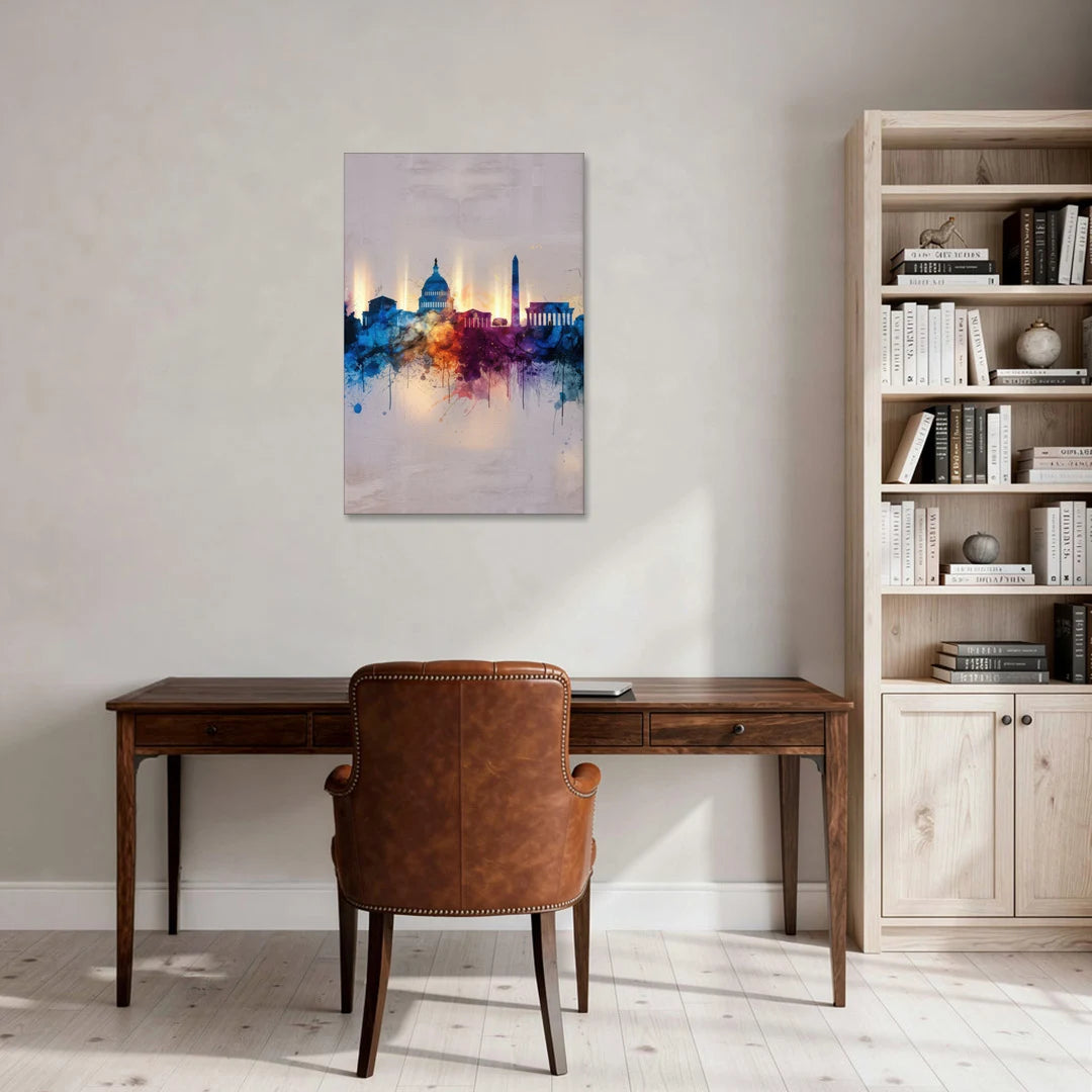 Washington Cityscapes - Canvas Wall Art - Office - 24x36
