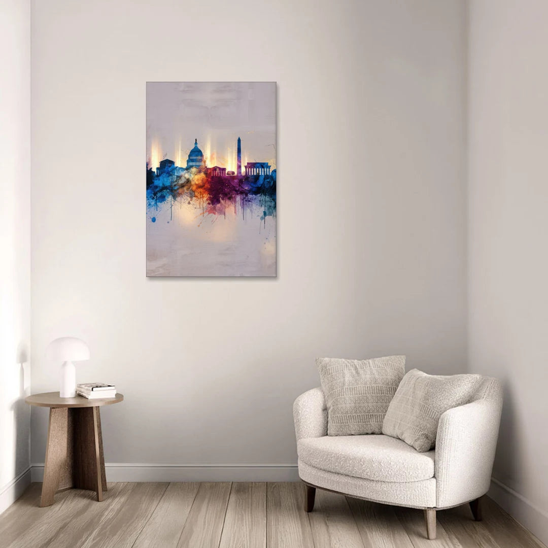 Washington Cityscapes - Canvas Wall Art - Sofa - 24x36