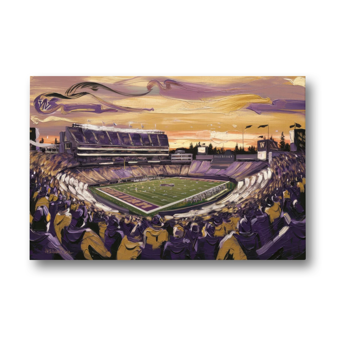 Washington Huskies Spirit - Canvas Wall Art - Front
