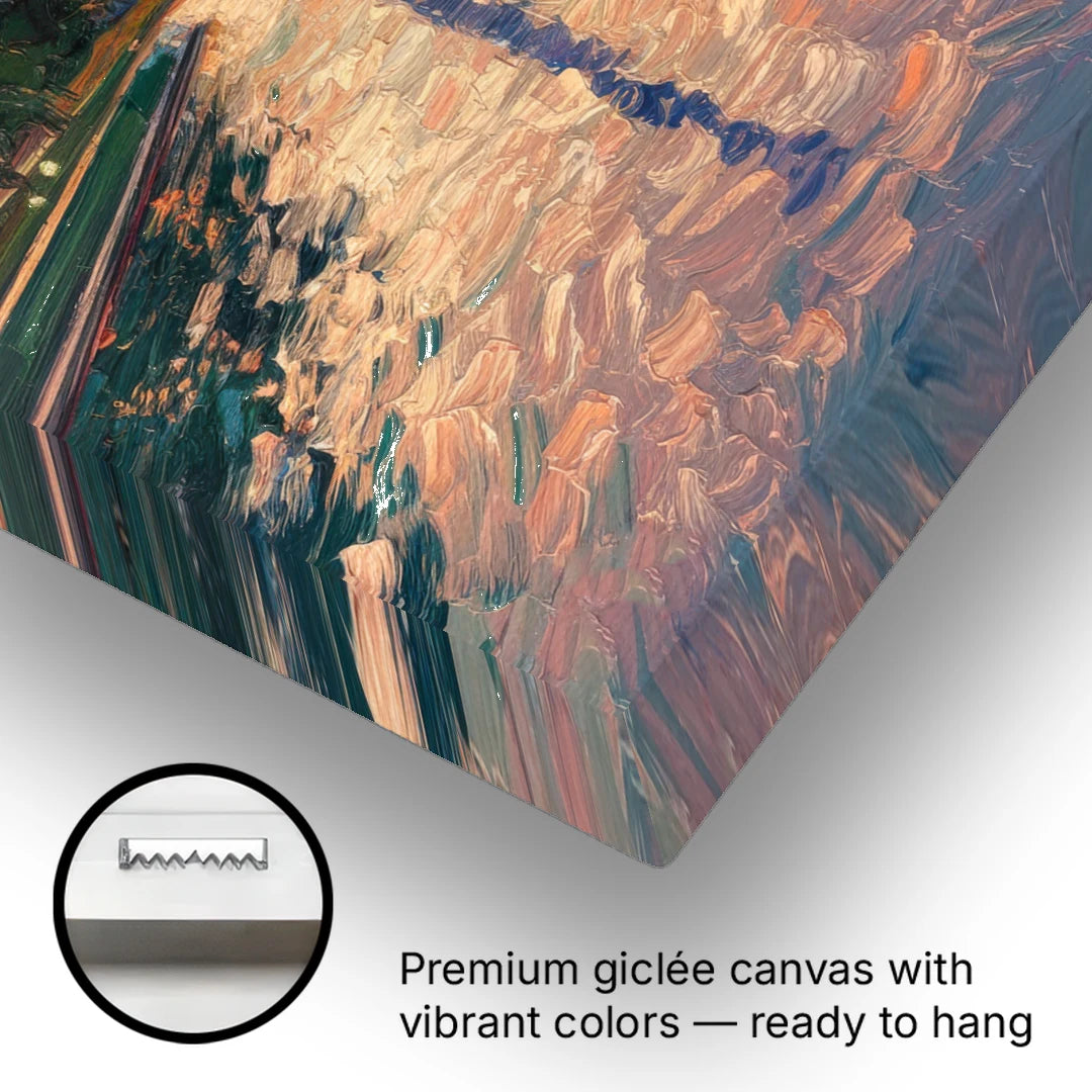 Washington Monument Reflection - Canvas Wall Art - Gallery Wrap Corner