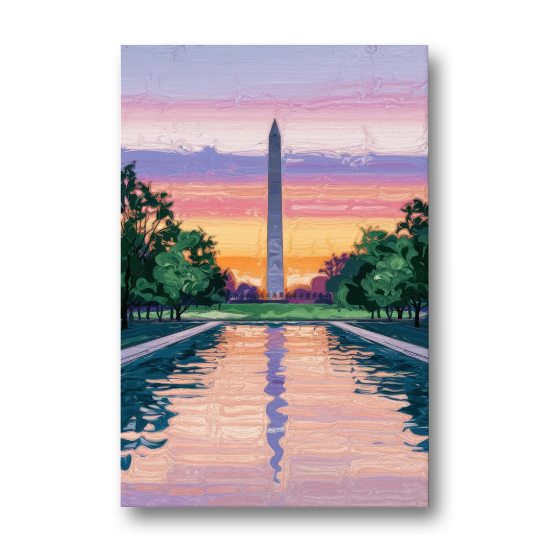 Washington Monument View - Canvas Wall Art - Front