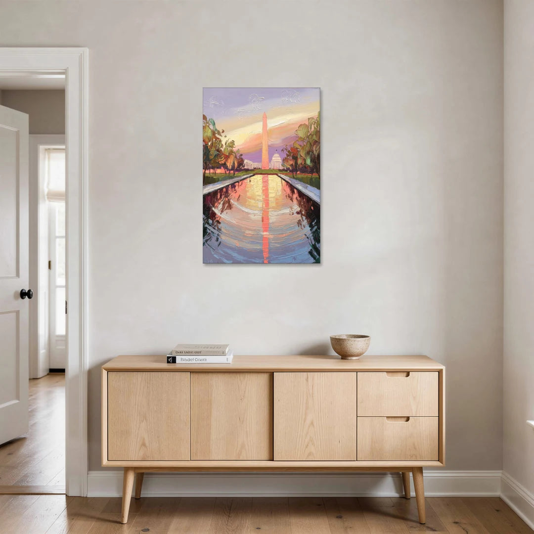 Washington National Mall - Canvas Wall Art - Coffee Table - 24x36