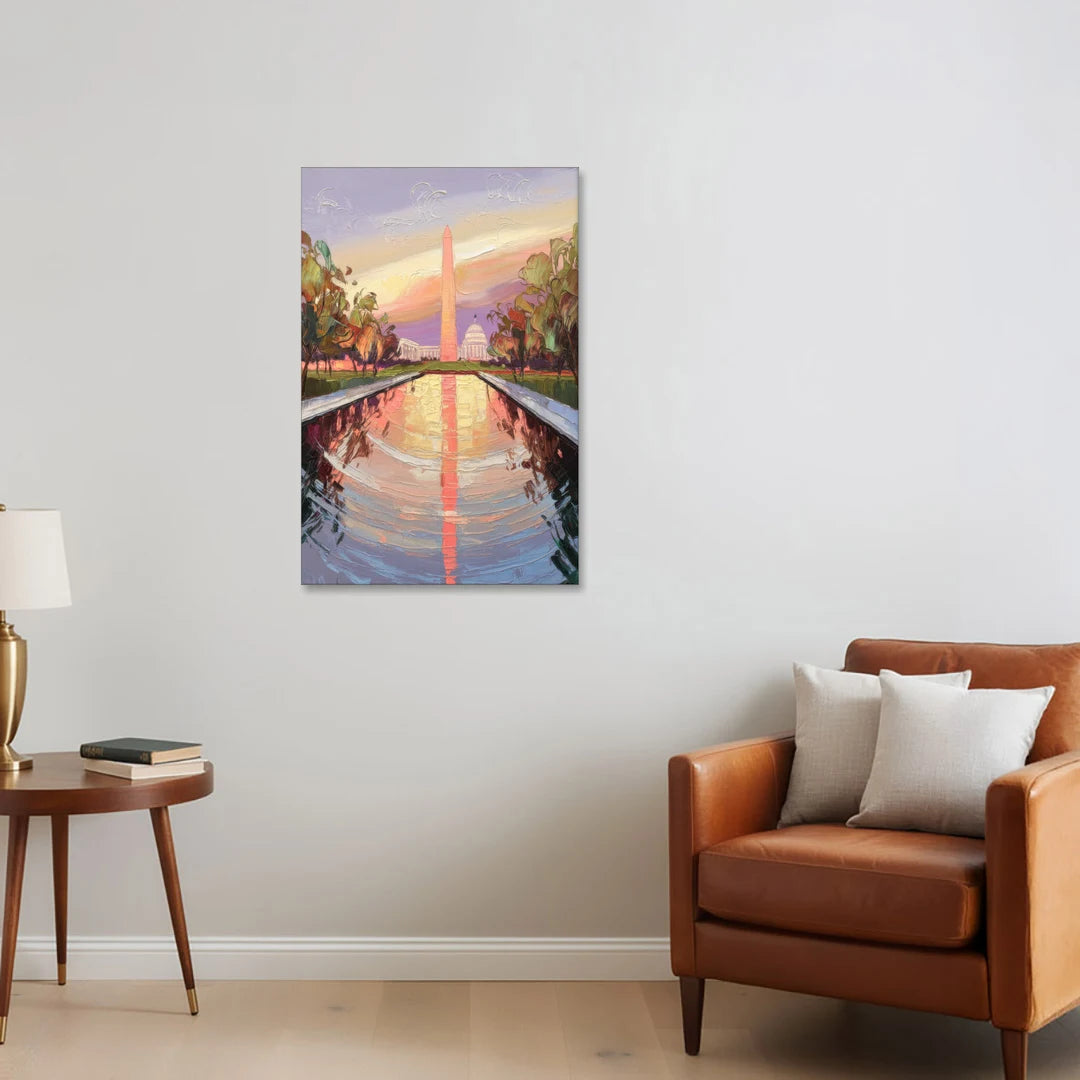 Washington National Mall - Canvas Wall Art - Sofa - 24x36