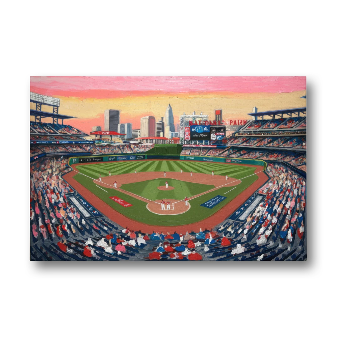 Washington Nationals Baseball - Canvas Wall Art - Front