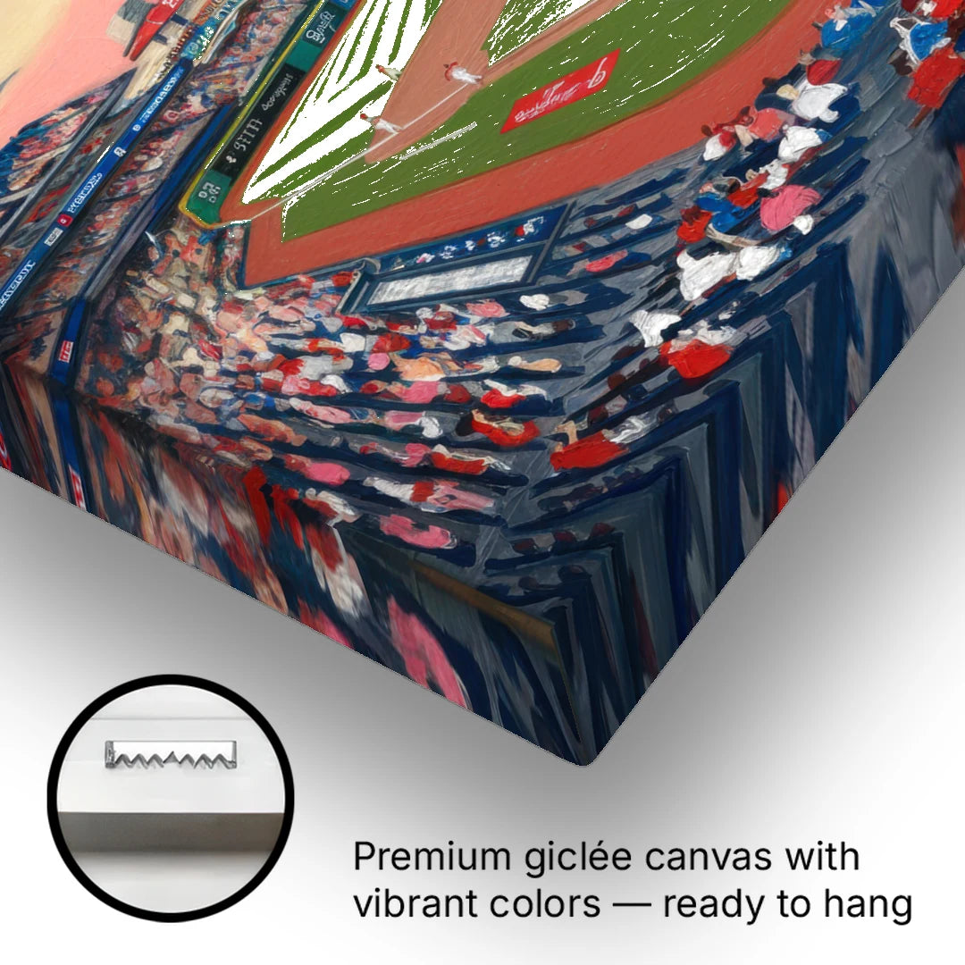Washington Nationals Baseball - Canvas Wall Art - Gallery Wrap Corner