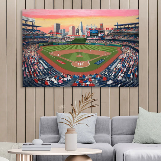 Washington Nationals Baseball Living Room - Canvas Wall Art