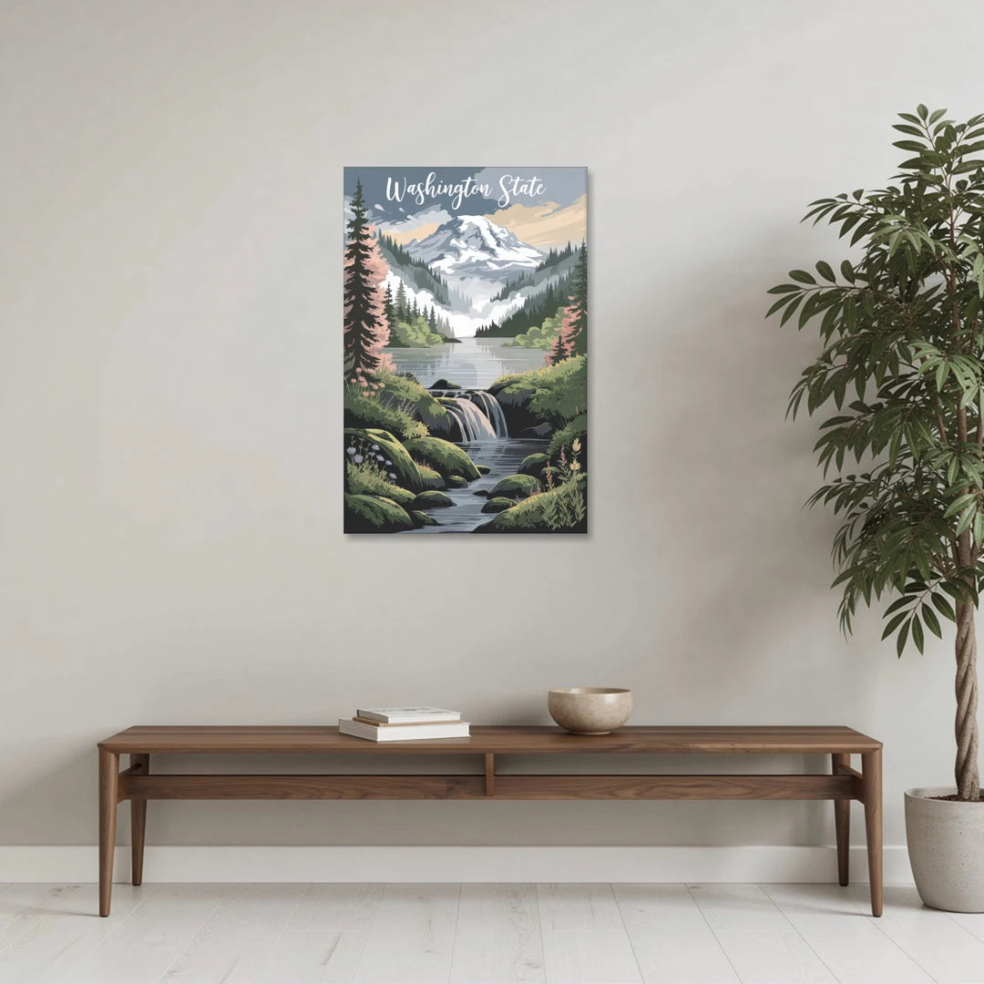 Washington State Nature Scenes - Canvas Wall Art - Coffee Table - 24x36