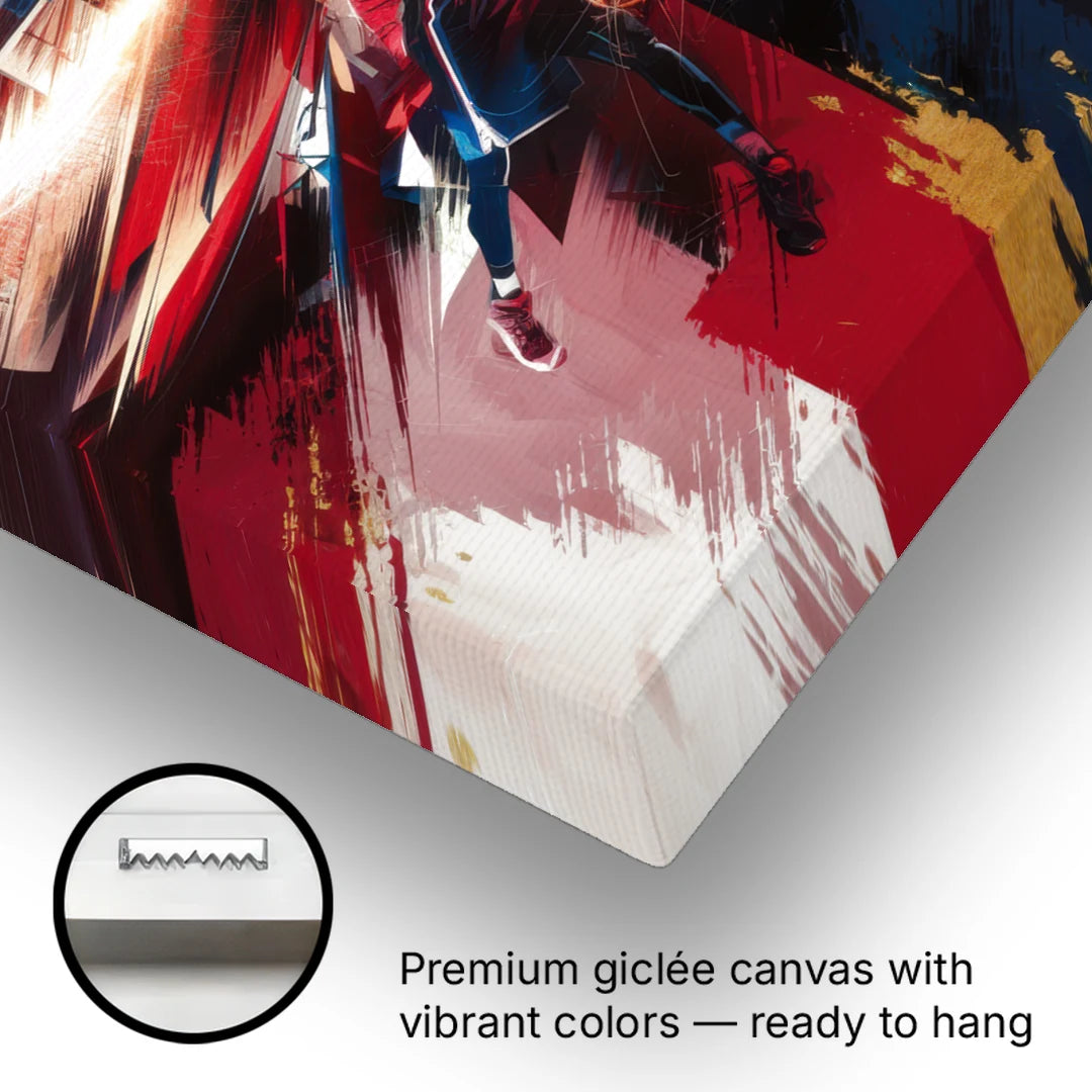 Washington Wizards Basketball - Canvas Wall Art - Gallery Wrap Corner