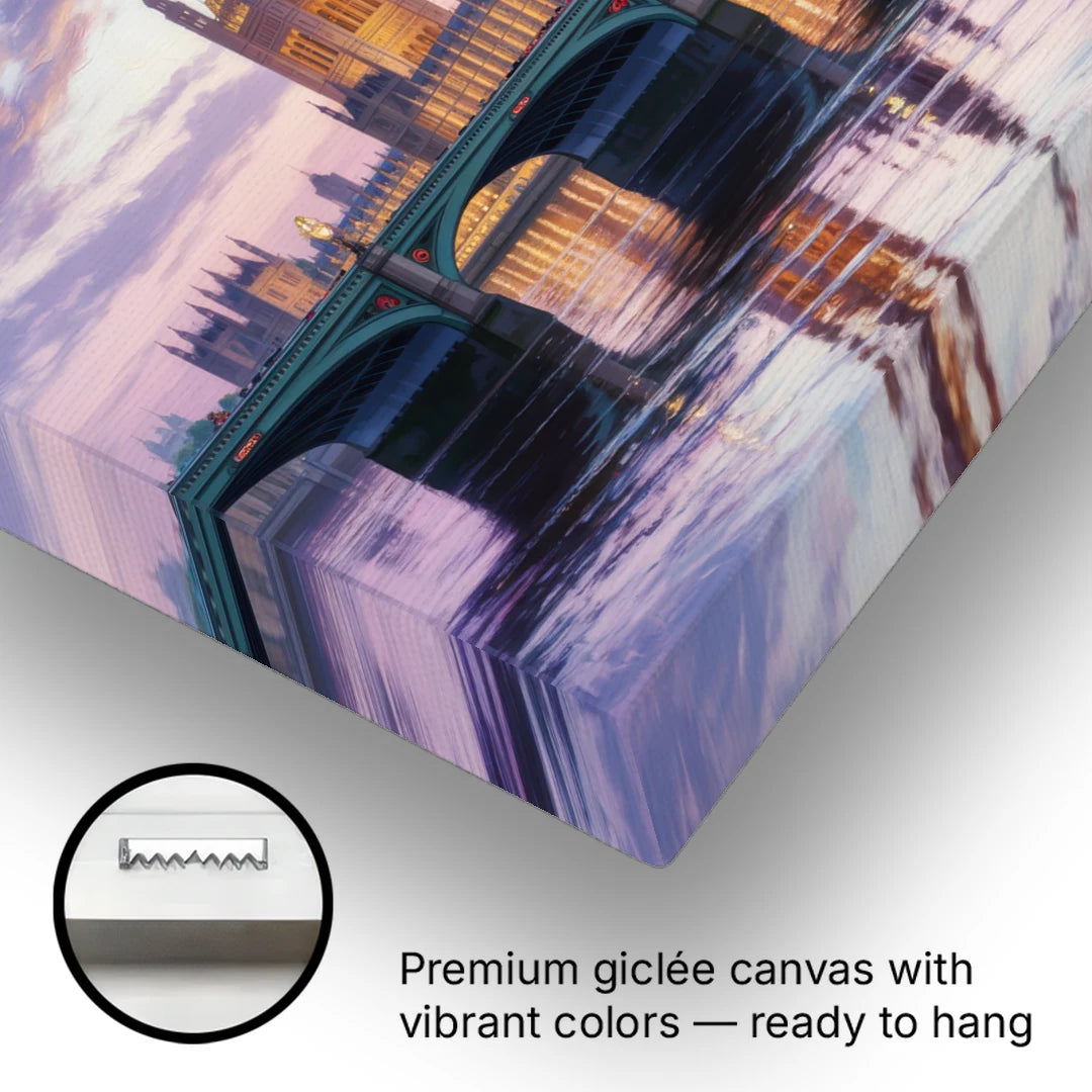 Westminster Glow - Canvas Wall Art - Gallery Wrap Corner
