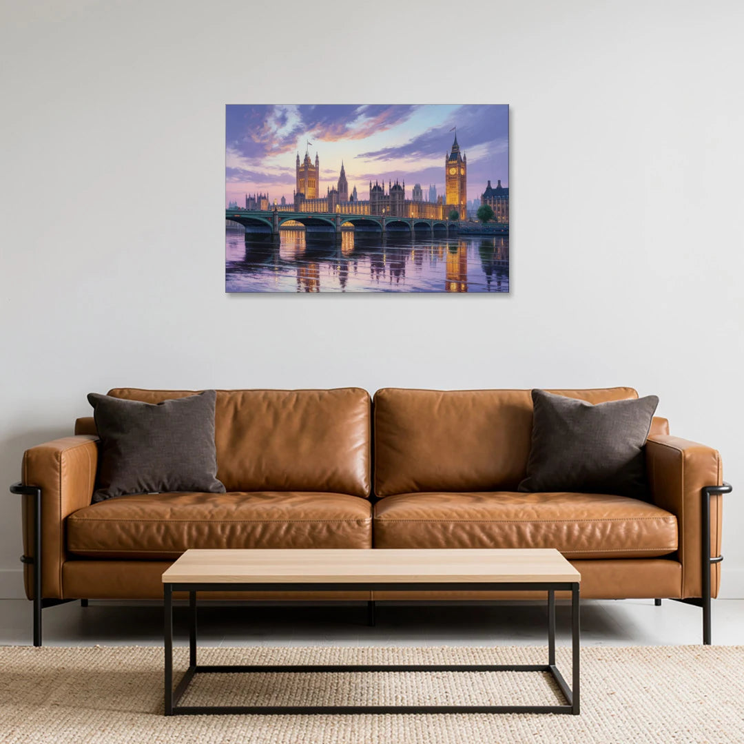 Westminster Glow - Canvas Wall Art - Sofa - 36x24