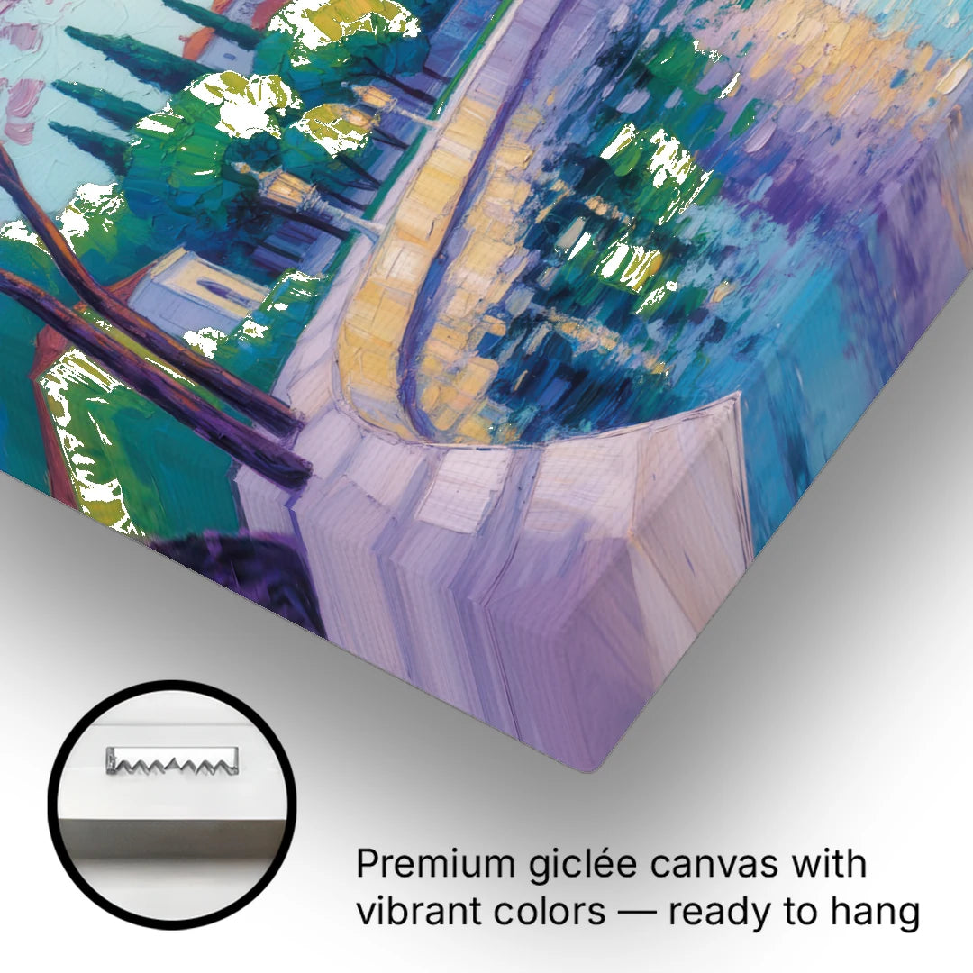 White Tower Serenity - Canvas Wall Art - Gallery Wrap Corner