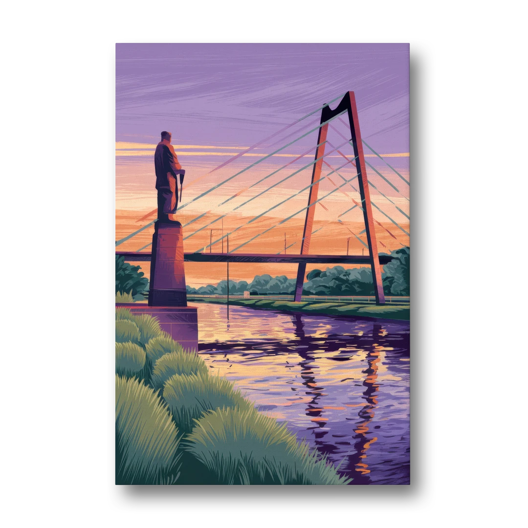 Wichita Riverfront Views - Canvas Wall Art - Front