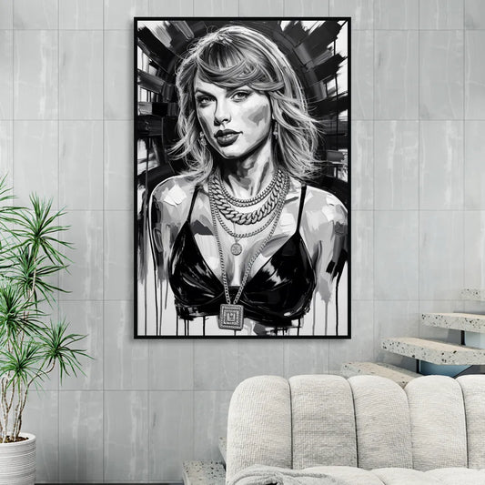 Wild Dreams 2.0 Living Room - Black Canvas Wall Art