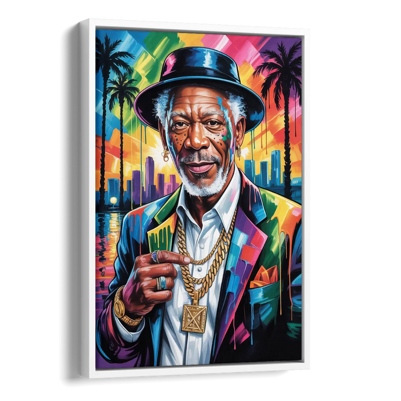 Wisdom Light 2.0 Side - White Canvas Wall Art