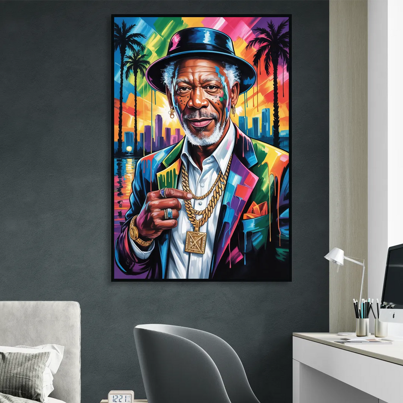 Wisdom Light 2.0 Sitting Room - Black Canvas Wall Art
