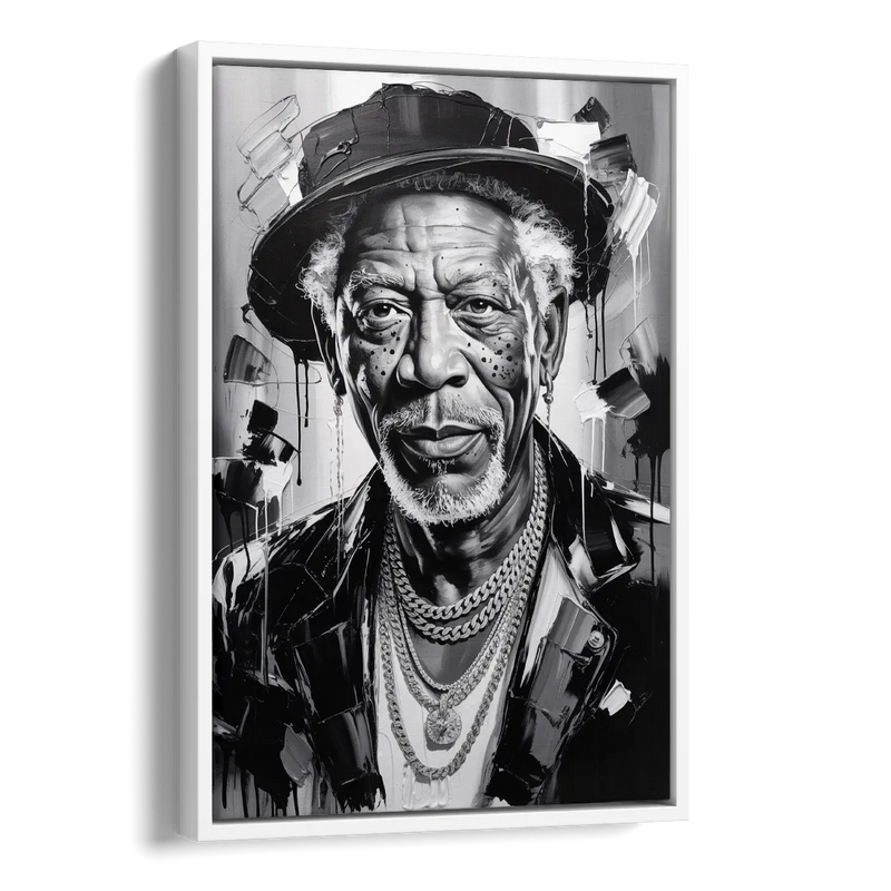 Wisdom Light Side - White Canvas Wall Art
