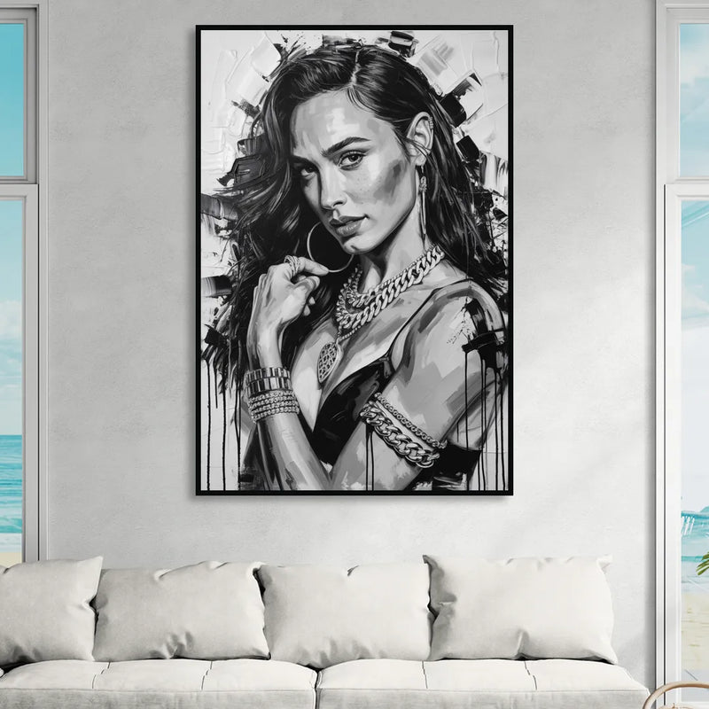 Wonder Grace 2.0 Sitting Room - Black Canvas Wall Art