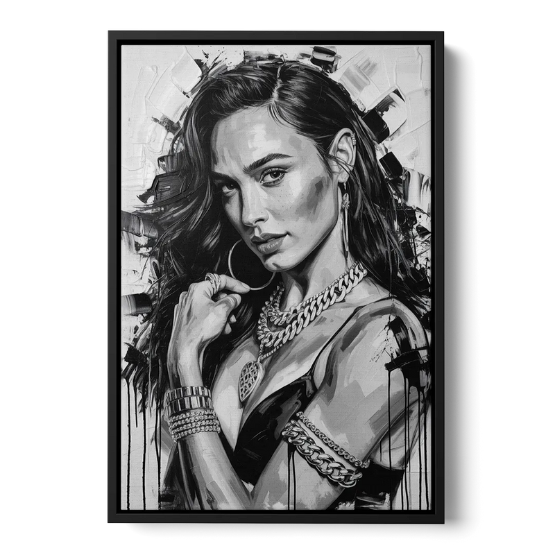 Wonder Grace 2.0 Front - Black Canvas Wall Art